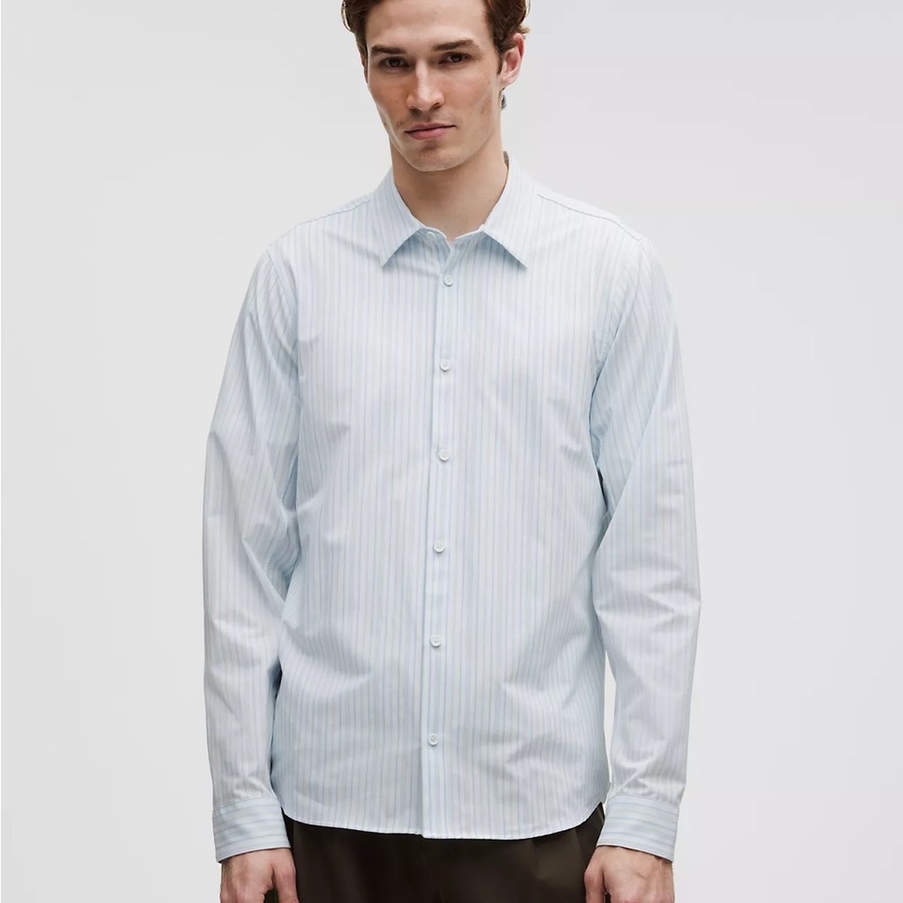 NWT Lululemon New Venture Slim-Fit Long-Sleeve Shirt size S